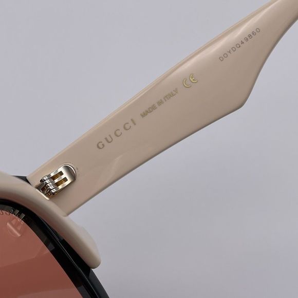 GUCCI GG0998S 002 Black/White/Orange Women Sunglasses - Picture 6 of 12